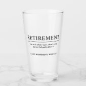 Personalisiertes Cooles Bier für den Eigenbedarf Glas (Vorderseite)