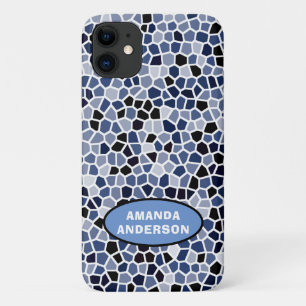 Personalisiertes COOLES blaues gestanztes Glasmust Case-Mate iPhone Hülle