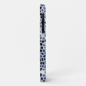 Personalisiertes COOLES blaues gestanztes Glasmust Case-Mate iPhone Hülle (Hinten/Links)