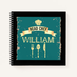 Personalisiertes cooles Head Koch Rezept Buch für 