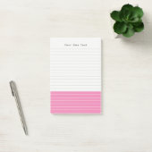 Personalisiertes Cooles Minimalistisch-rosa Notepa Post-it Klebezettel (Büro)