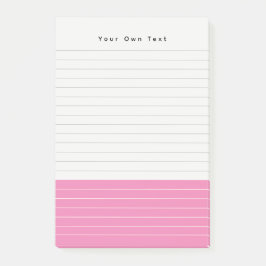 Personalisiertes Cooles Minimalistisch-rosa Notepa Post-it Klebezettel