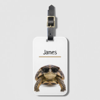 Personalisiertes Cooles Schildkröten-Gepäck Name Gepäckanhänger
