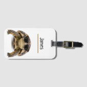 Personalisiertes Cooles Schildkröten-Gepäck Name Gepäckanhänger (Vorderseite (Horizontal))