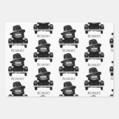 Personalisiertes cooles und klassisches Auto Geschenkpapier Set (Vorderseite 3)