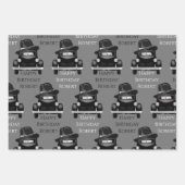 Personalisiertes cooles und klassisches Auto Geschenkpapier Set (Vorderseite)