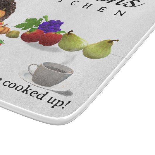 Personalisiertes Cornucopia Themed Schneidebrett (Ecke)