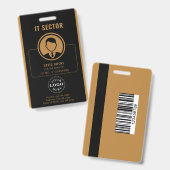 Personalisiertes Corporate Abzeichen mit Foto-ID u Ausweis (Vorder- & Rückseite)