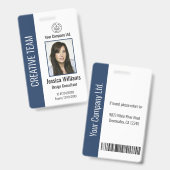 Personalisiertes Corporate Employee ID Abzeichen B Ausweis (Vorder- & Rückseite)