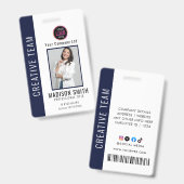 Personalisiertes Corporate Employee ID Abzeichen B Ausweis (Vorder- & Rückseite)