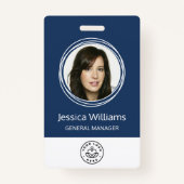 Personalisiertes Corporate Employee ID Abzeichen B Ausweis (Vorderseite)