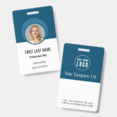 Personalisiertes Corporate Employee ID Abzeichen B Ausweis (Vorder- & Rückseite)