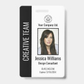Personalisiertes Corporate Employee ID Abzeichen B Ausweis (Vorderseite)