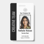 Personalisiertes Corporate Employee ID Abzeichen B Ausweis (Vorderseite)