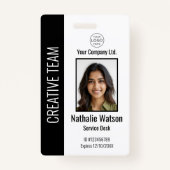 Personalisiertes Corporate Employee ID Abzeichen B Ausweis (Vorderseite)