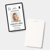 Personalisiertes Corporate Employee ID Abzeichen B Ausweis (Vorder- & Rückseite)