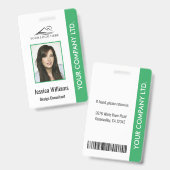 Personalisiertes Corporate Employee ID Abzeichen G Ausweis (Front & Back)