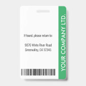 Personalisiertes Corporate Employee ID Abzeichen G Ausweis (Back)