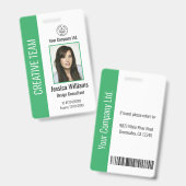 Personalisiertes Corporate Employee ID Abzeichen G Ausweis (Front & Back)