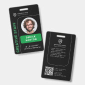 personalisiertes Corporate Foto | Zollbediensteter Ausweis (Vorder- & Rückseite)