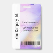 Personalisiertes Corporate Mitarbeiter-ID-Abzeiche Ausweis (Back)