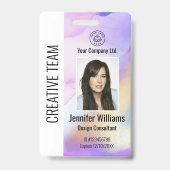 Personalisiertes Corporate Mitarbeiter-ID-Abzeiche Ausweis (Front)