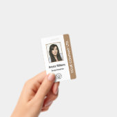 Personalisiertes Corporate Mitarbeiter-ID-Abzeiche Ausweis (Handheld)