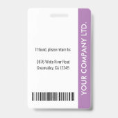 Personalisiertes Corporate Mitarbeiter-ID-Abzeiche Ausweis (Back)