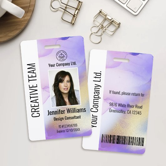 Personalisiertes Corporate Mitarbeiter-ID-Abzeiche Ausweis