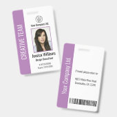 Personalisiertes Corporate Mitarbeiter-ID-Abzeiche Ausweis (Front & Back)