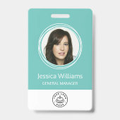 Personalisiertes Corporate Mitarbeiter-ID-Abzeiche Ausweis (Front)