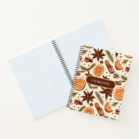 Personalisiertes Cosy Spice Notebook Notizblock (Innenseite)
