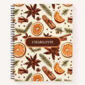 Personalisiertes Cosy Spice Notebook Notizblock (Vorderseite)