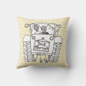 Personalisiertes Country Wedding Traktor Kissen (Rückseite)