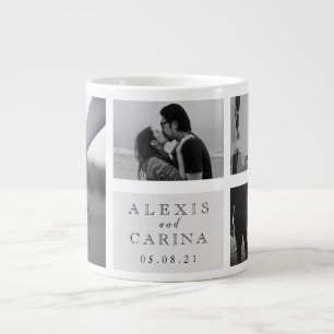 Personalisiertes Couple Foto Hochzeit Jumbo-Tasse