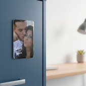 Personalisiertes Couple Portrait Flexibles Foto Ma Magnet