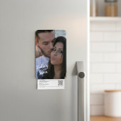 Personalisiertes Couple Portrait Flexibles Foto Ma Magnet