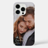 Personalisiertes Couple Weihnachts-Foto Case-Mate iPhone Hülle (Rückseite)