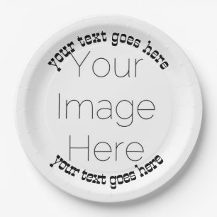 personalisiertes Cowboy-Foto Pappteller