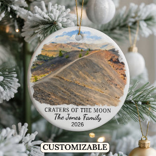 Personalisiertes Craters of the Moon National Monu Keramik Ornament