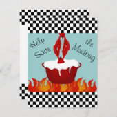 Personalisiertes Crawfish Boil-Party Einladung (Vorne/Hinten)