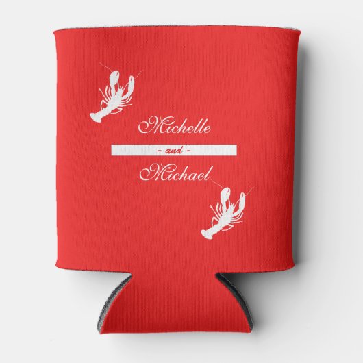 Personalisiertes Crawfish Booking Event Dosenkühler (Vorderseite)