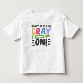 Personalisiertes Crayon Pre-K Kleinkind-Shirt Kleinkind T-shirt