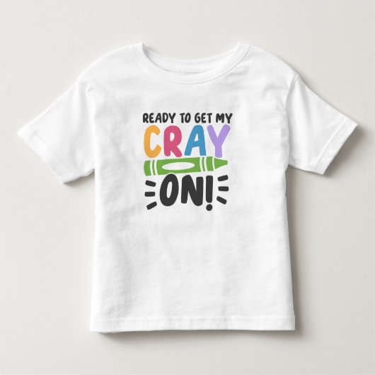 Personalisiertes Crayon Pre-K Kleinkind-Shirt Kleinkind T-shirt (Vorderseite)