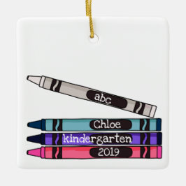Personalisiertes Crayon School Year Ornament