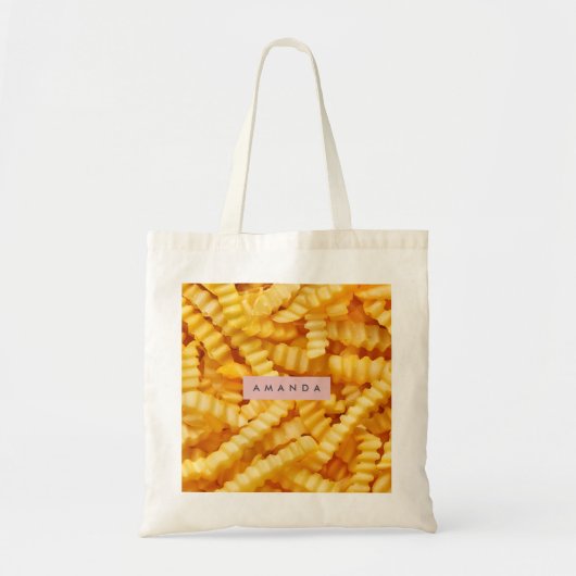 Personalisiertes Crinkle Cut French Fries Design Tragetasche (Vorne)