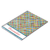 Personalisiertes Crisscross-MusterNotebook Notizblock (Linke Seite)