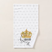 Personalisiertes Crown Queen Bath Towell Set (Handtuch)