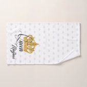 Personalisiertes Crown Queen Bath Towell Set (Handtuch)