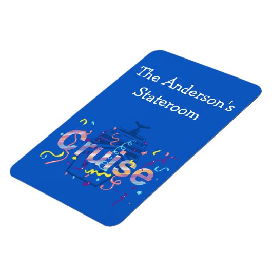 Personalisiertes Cruise Stateroom Magnet (Linke Seite)